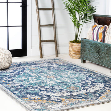Anaise Ornate Boho Medallion Area Rug